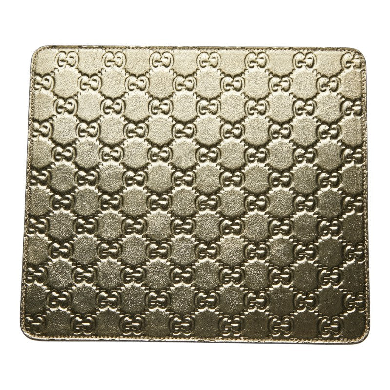 グッチ GGロゴ グッチシマ レザー マウスパッド