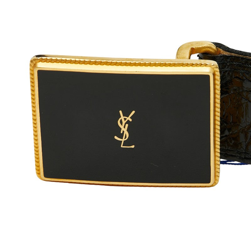 イヴサンローラン YSLロゴ 型押しレザーベルト
