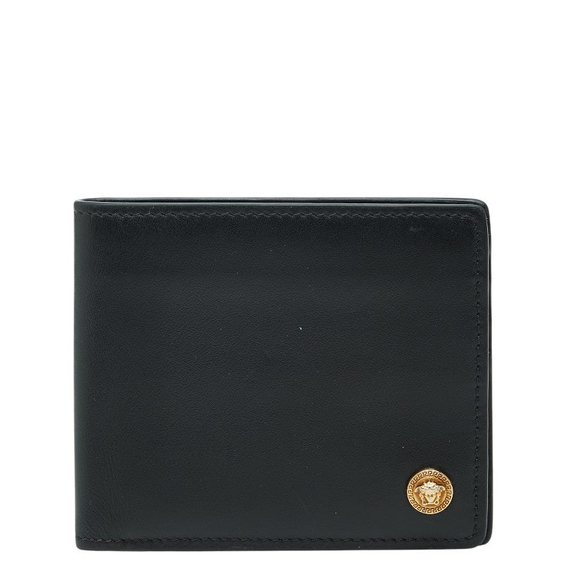 ヴェルサーチェ メドゥーサ ビギー バイフォールド ウォレット レザー 財布