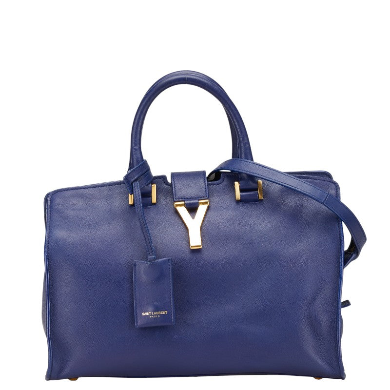イヴサンローラン YSLロゴプチカバス レザー2wayバッグ