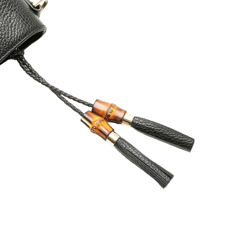 グッチ バンブータッセル レザー2WAYバッグ