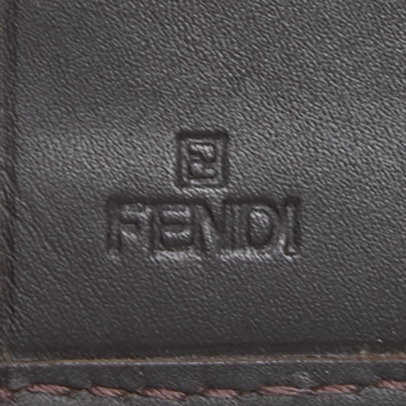 フェンディ ズッキーノ キャンバスレザー長財布