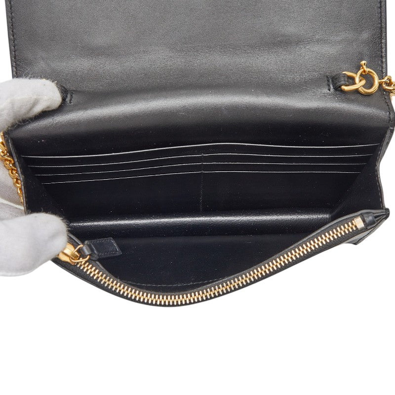 イヴサンローラン YSLロゴ タッセル チェーンウォレット ショルダーバッグ