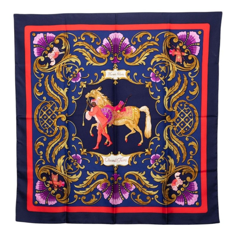 エルメス カレ90 Cheval Turc シルクスカーフ