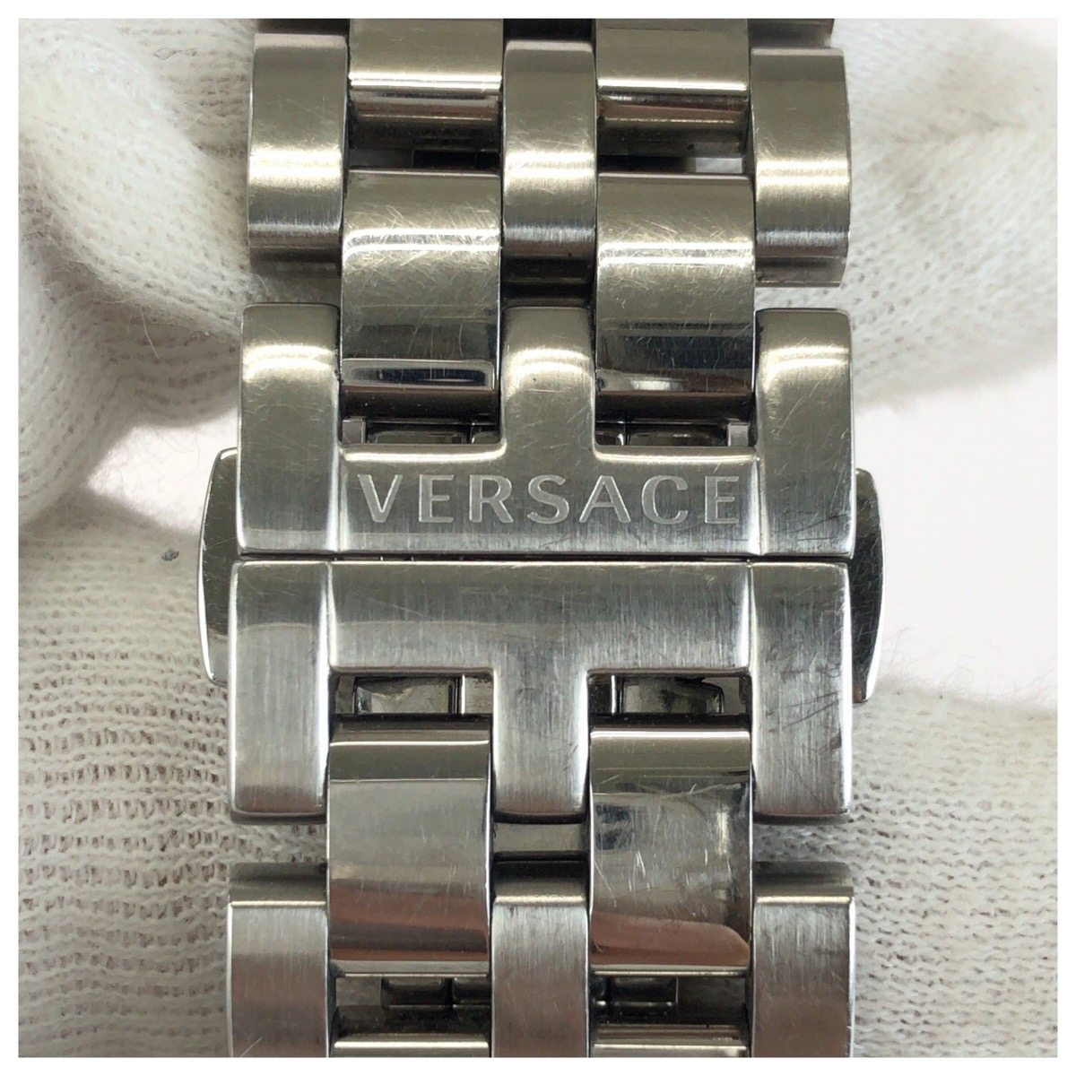 ヴェルサーチェ V-RACE GMT ALARM ステンレススチール 腕時計