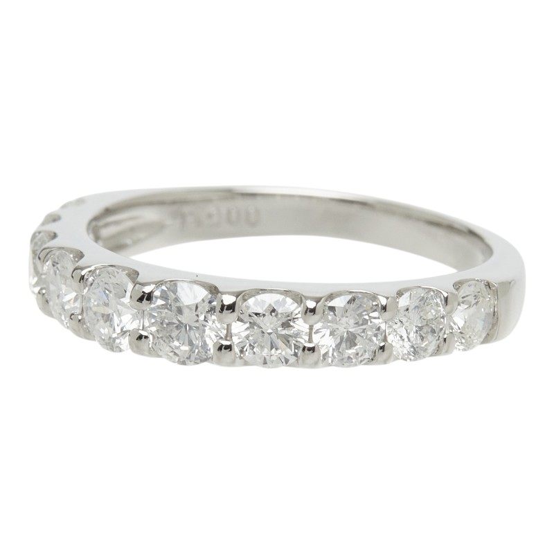 Pt900 プラチナ ダイヤモンド1.00ct ハーフエタニティリング