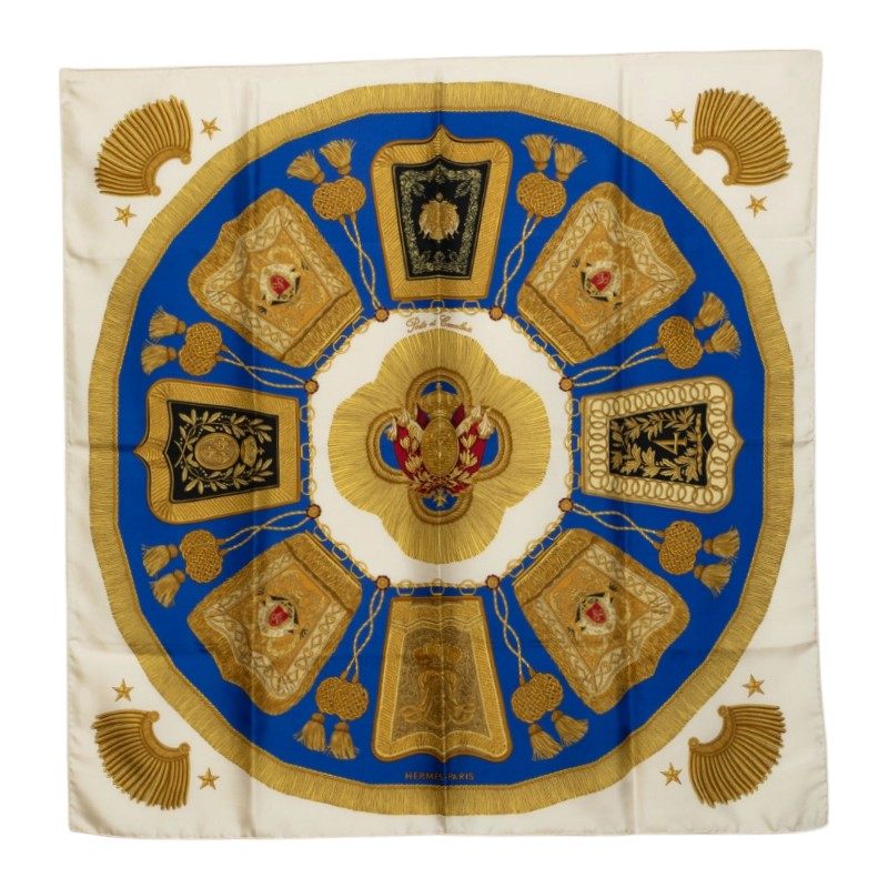 エルメス カレ90 Poste et Cavalerie シルクスカーフ