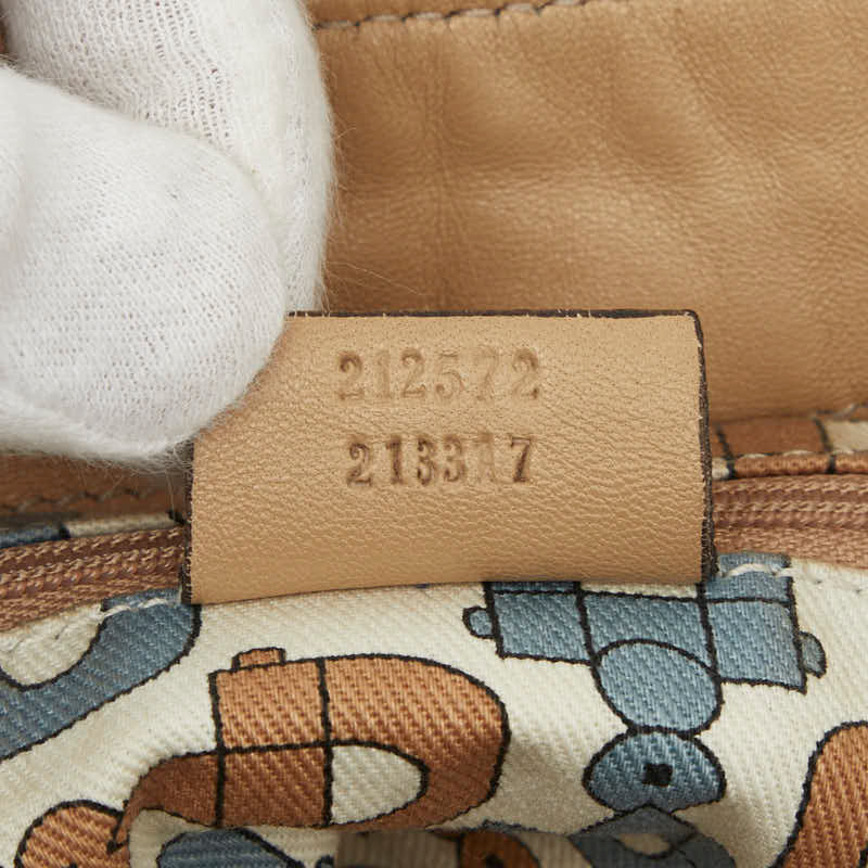 グッチ グッチシマ フラップ フリンジ 巾着 ハートモチーフ レザー ショルダーバッグ