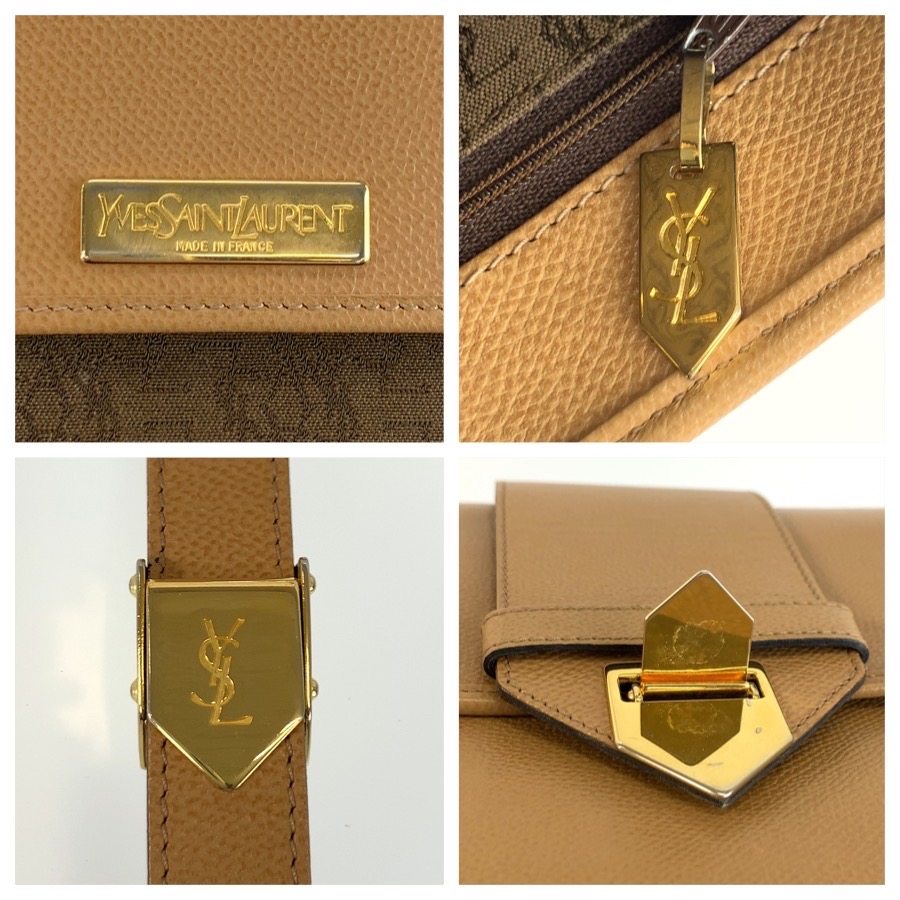 イヴサンローラン YSL レザーショルダーバッグ