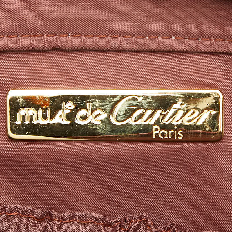 カルティエ マストライン レザークラッチバッグ