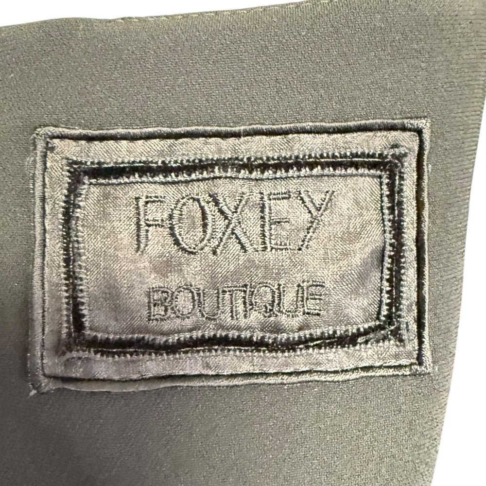 FOXEY BOUTIQUE ノワール シック 100% シルク ドレス
