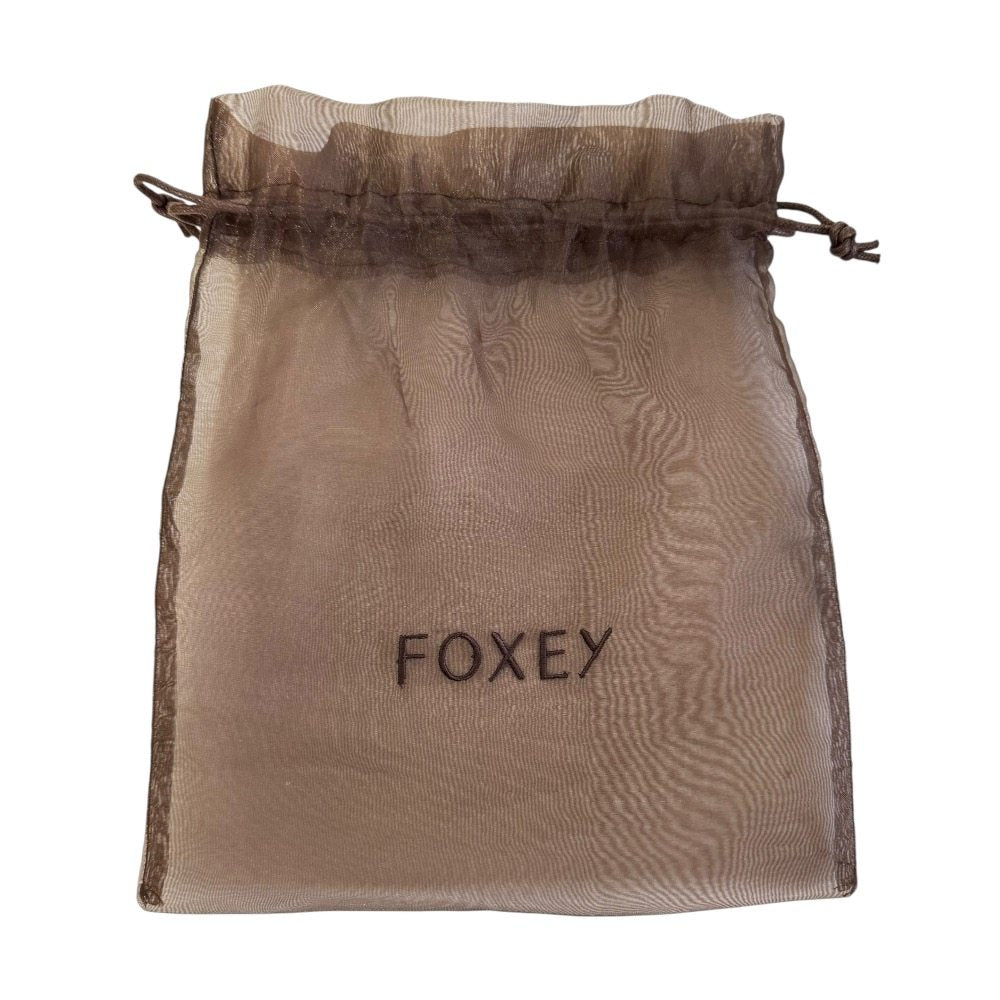 FOXEY BOUTIQUE ノワール シック 100% シルク ドレス