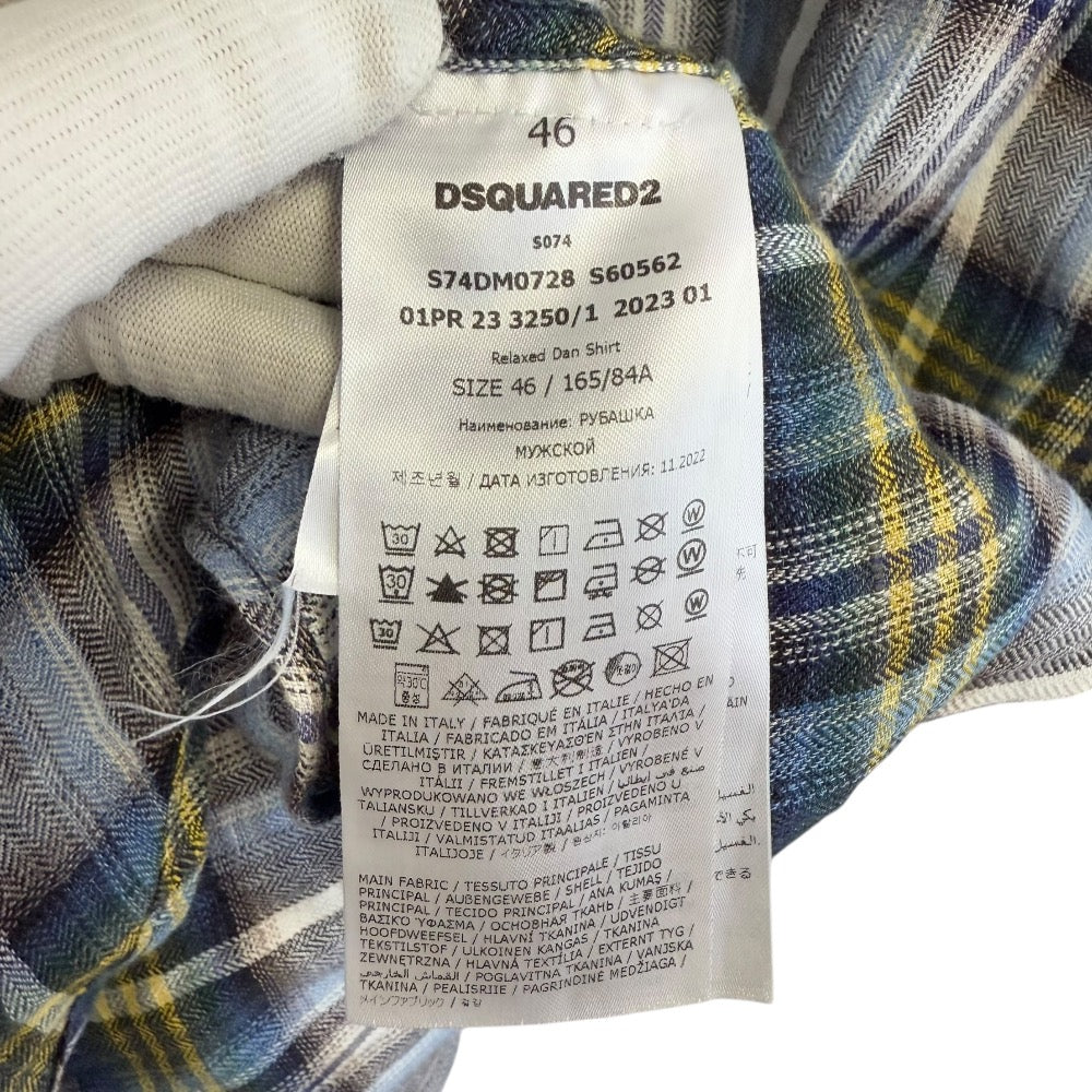 Dsquared2 オフィシャル リネン シャツ