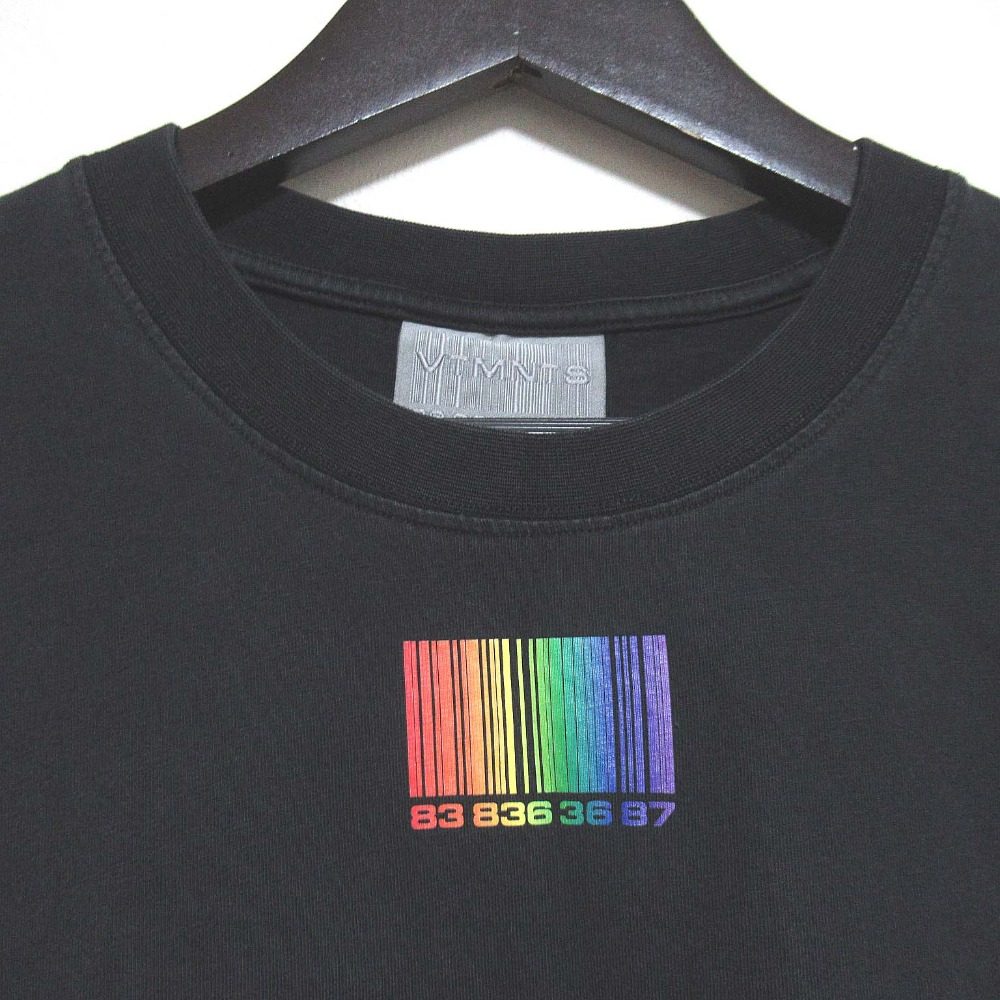 VETEMENTS RAINBOW BARCODE コットン Tシャツ