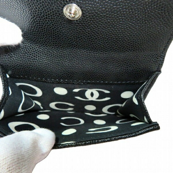 シャネル スモールフラップウォレット 三つ折り財布