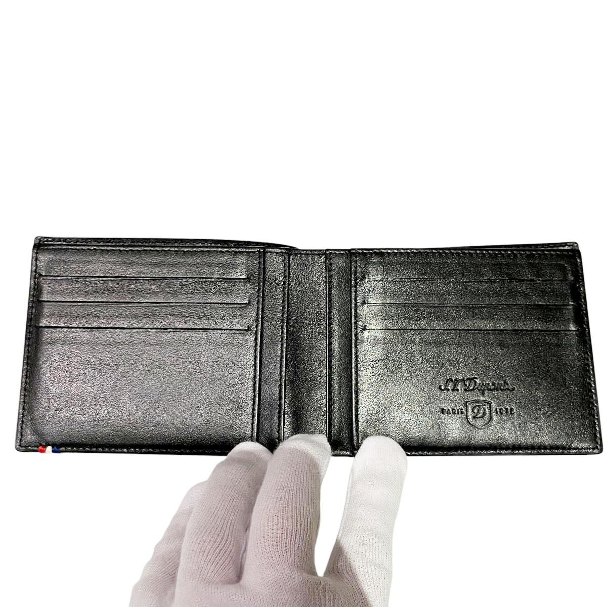 エステーデュポン レザー二つ折り財布