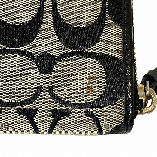 コーチ シグネチャー ストライプ キャンバス 長財布