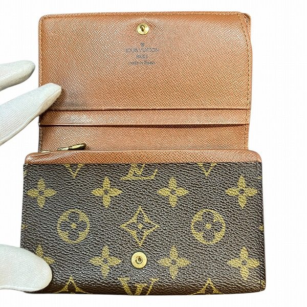 ルイヴィトン ポルトモネビエトレゾール モノグラム 長財布