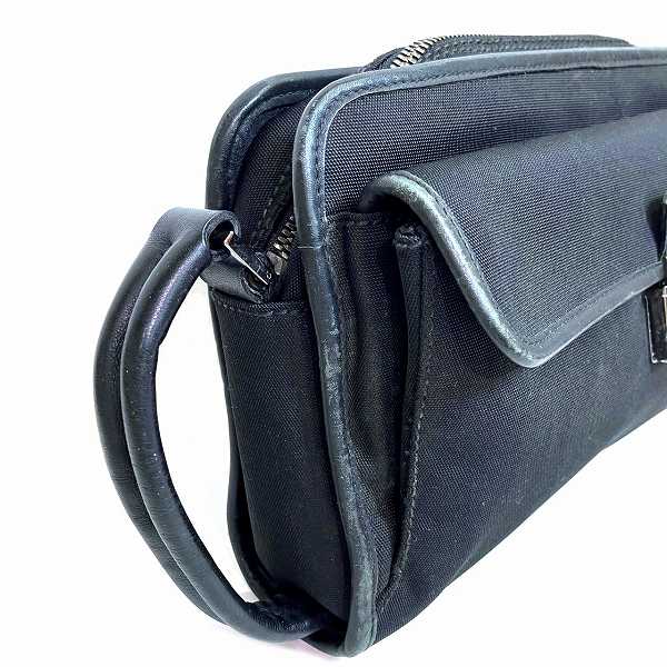 グッチ キャンバス レザー クラッチバッグ