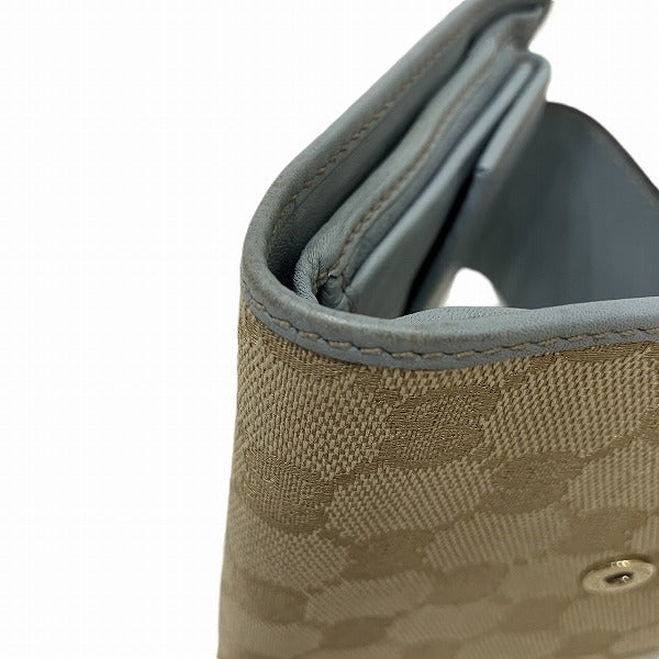 グッチ GG レザー キャンバス ウォレット