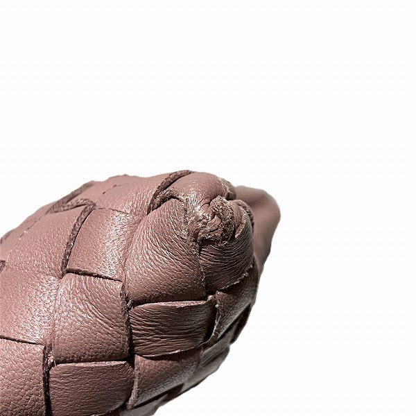 ボッテガ・ヴェネタイントレチャートレザークラッチバッグ