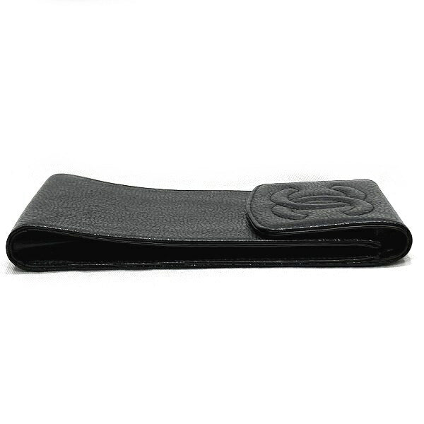 シャネル ココマーク キャビアスキン メガネケース