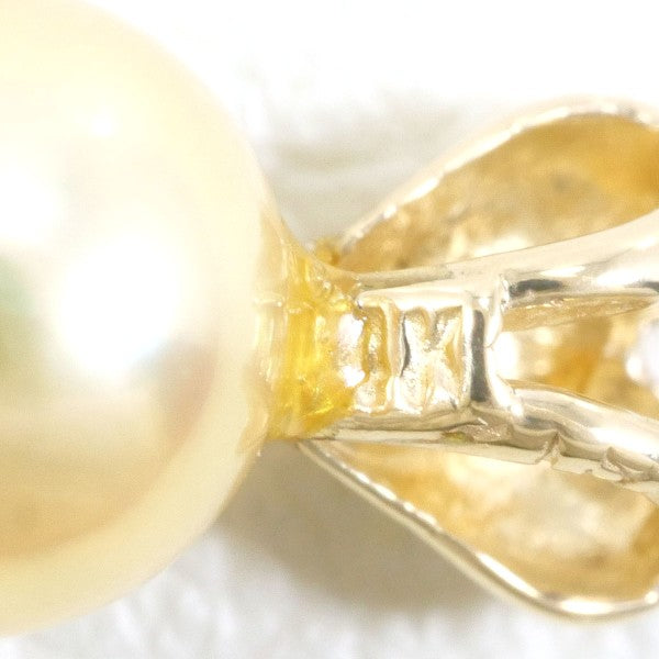 14K イエロー ゴールド パール ペンダント