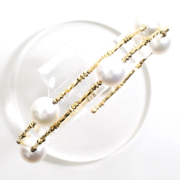 Au750 イエロー ゴールド アコヤ パール ブレスレット