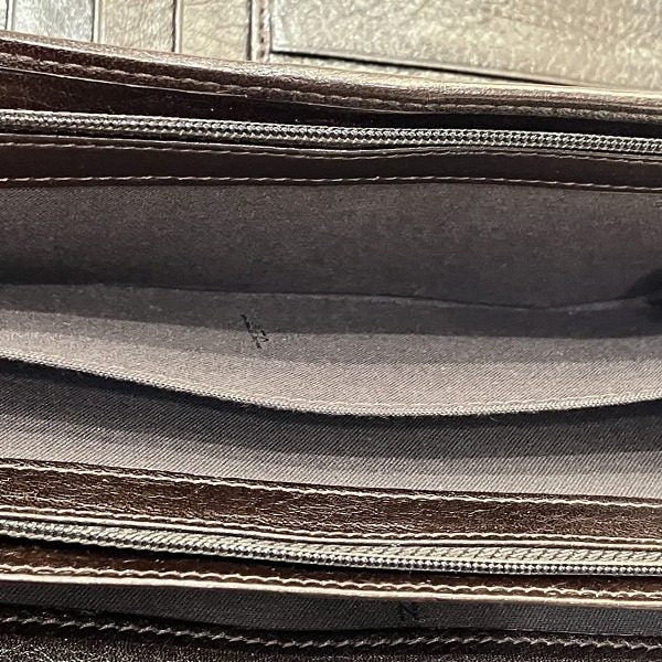 フェンディ ズッカ キャンバス レザー 長財布