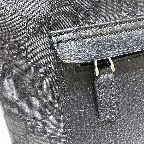 グッチ GGナイロンレザートートバッグ