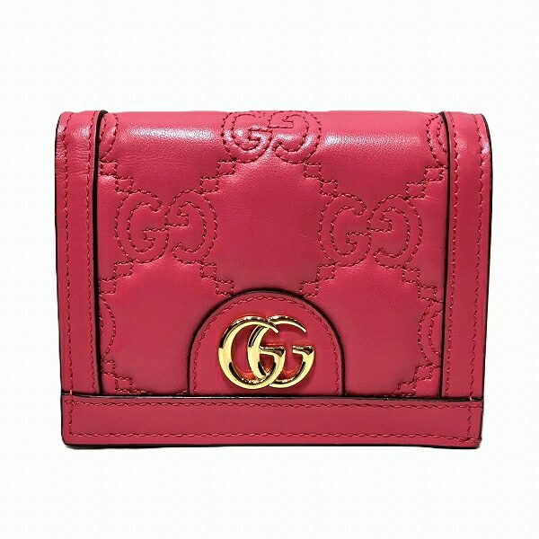 グッチ GGマトラッセ レザー二つ折り財布