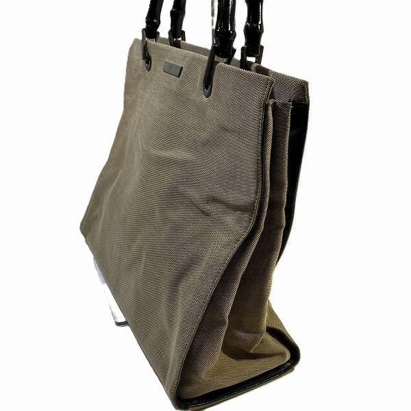 グッチ バンブー ナイロンキャンバス トートバッグ