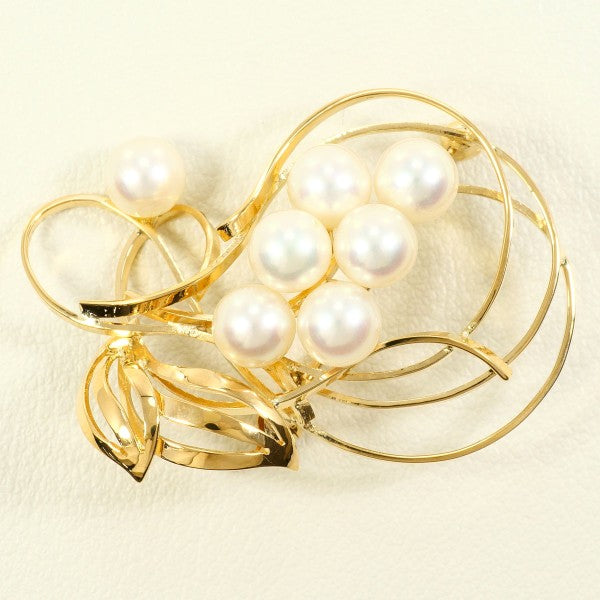 Au750 アコヤ パール ブローチ