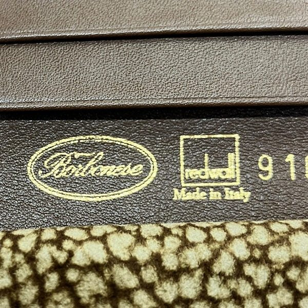 ボルボネーゼ うずら柄 レザー二つ折り財布