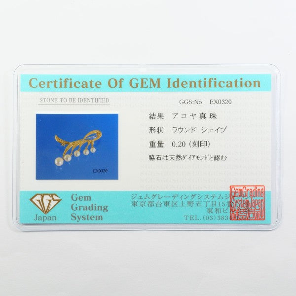 Au750 イエロー ゴールド ブローチ