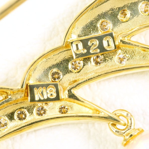 Au750 イエロー ゴールド ブローチ