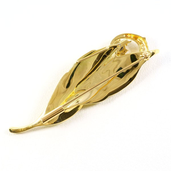 Au750 イエロー ゴールド ブローチ