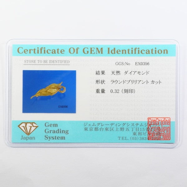 Au750 イエロー ゴールド ブローチ