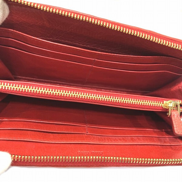 ミュウミュウ マテラッセ レザー長財布