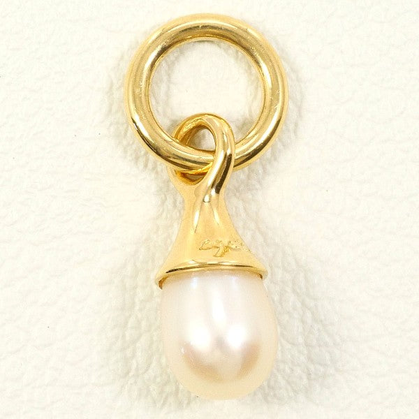 agete K18YG パール ペンダント トップ