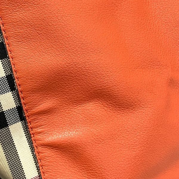 バーバリー ノバ チェック レザー キャンバス トートバッグ