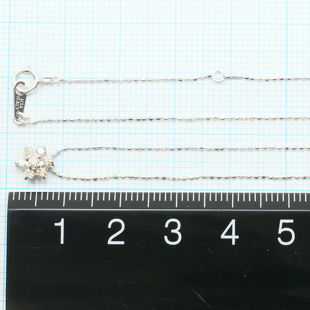 K14WG ダイヤモンドネックレス