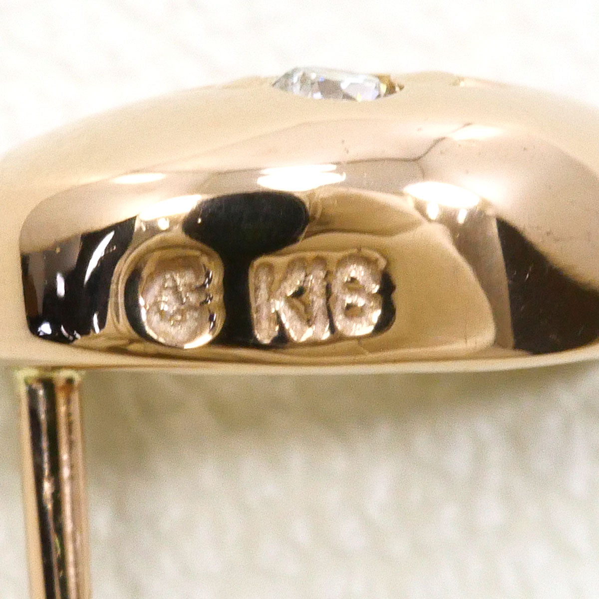 エステール K18PG ダイヤモンド ピアス