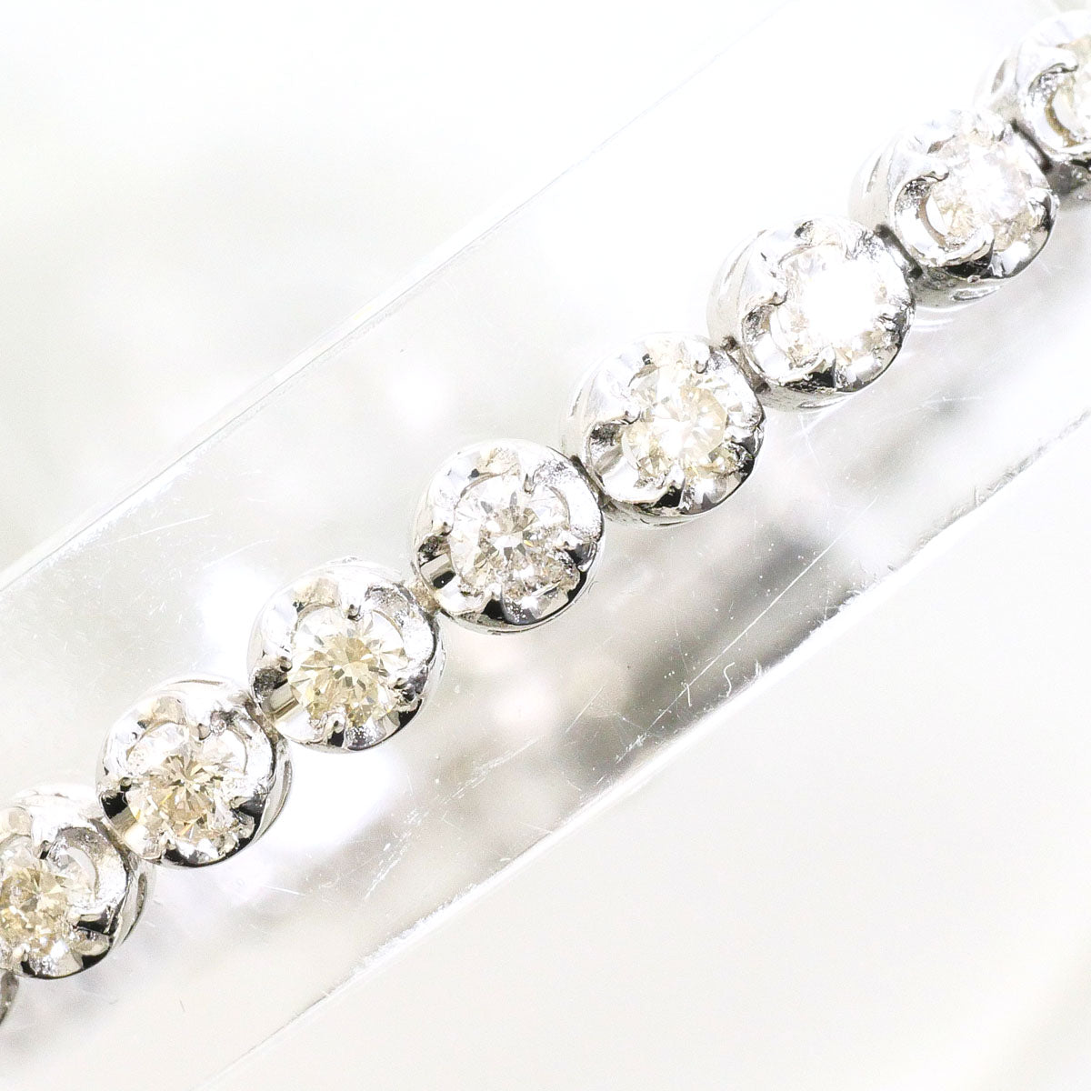 PT900 プラチナ ダイヤモンド ブレスレット