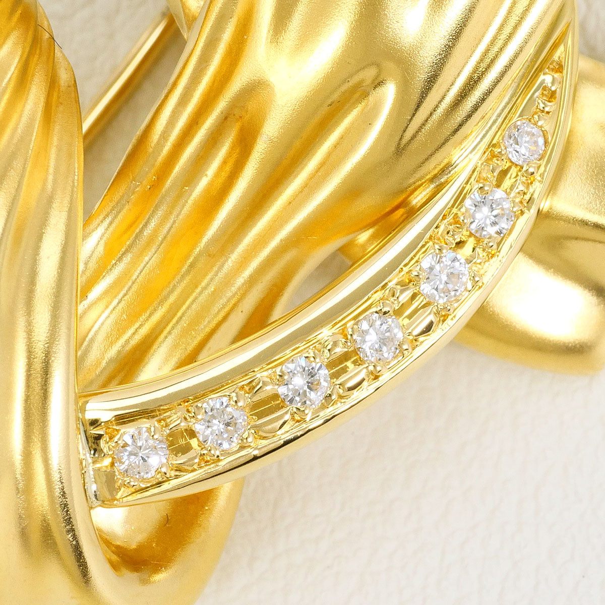 Au750 ダイヤモンド ブローチ