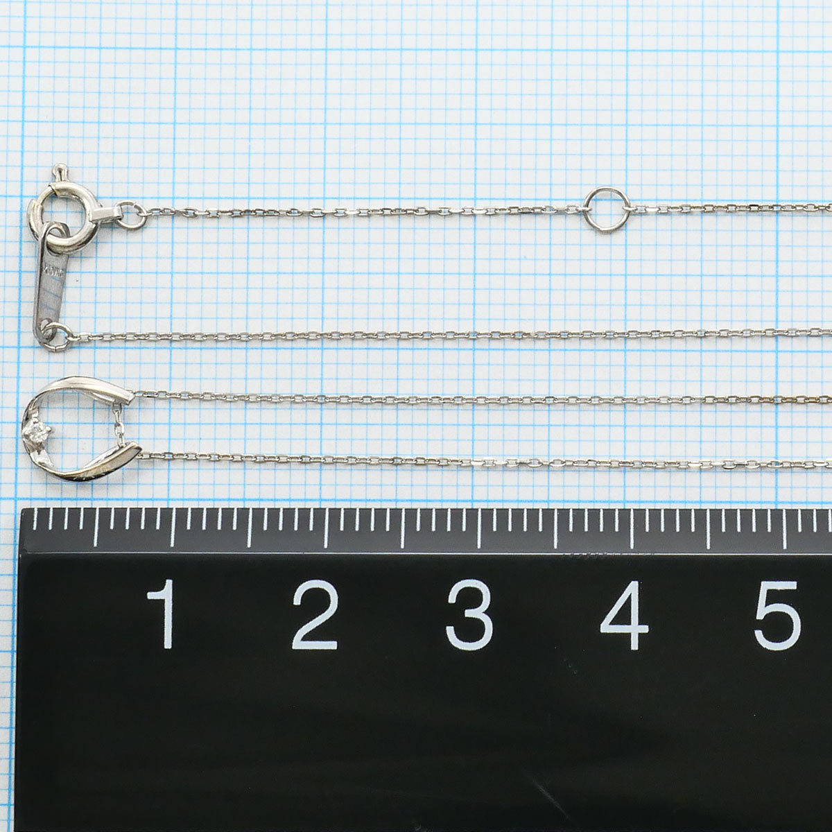 K10ホワイトゴールド ダイヤモンド ネックレス