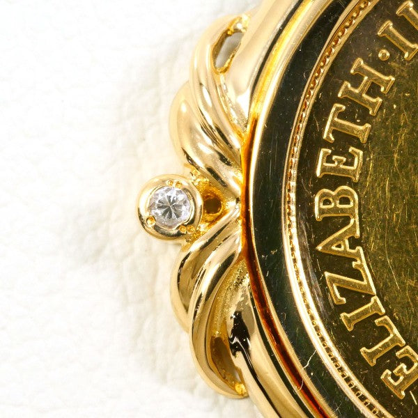 Au916 Au750 コイン ペンダント トップ ジュエリー