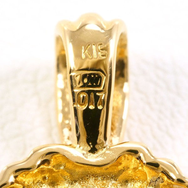 Au916 Au750 コイン ペンダント トップ ジュエリー