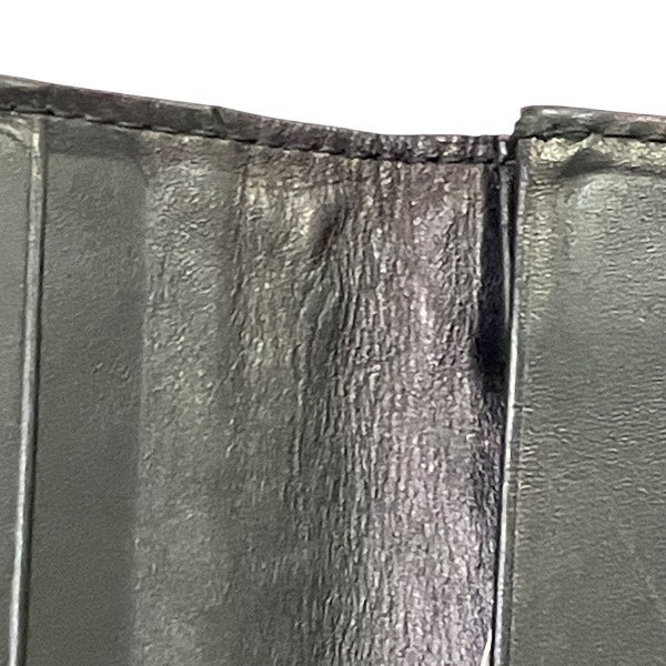 ボッテガ・ヴェネタイントレチャートレザー長財布