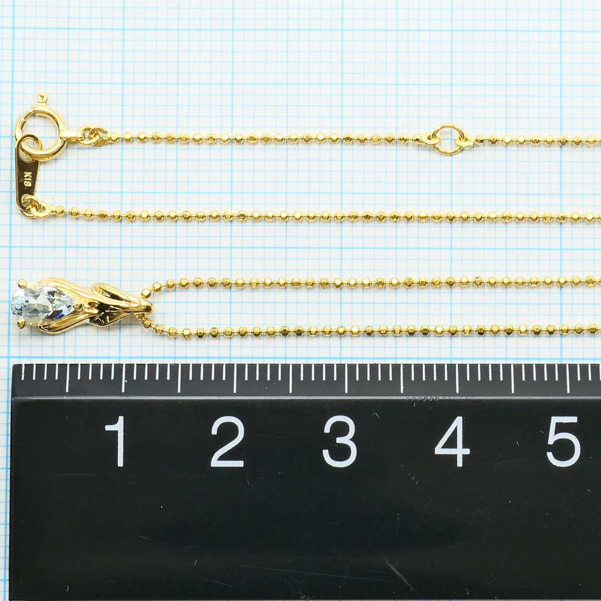 Au750 アクアマリン ネックレス